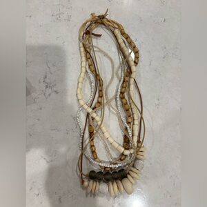 Twine and twig necklace set